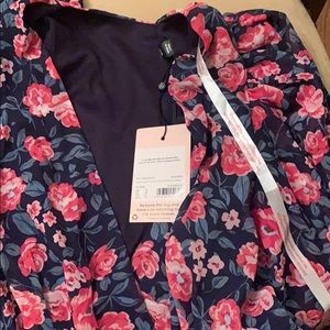 Flowy, long-sleeved, floral dress